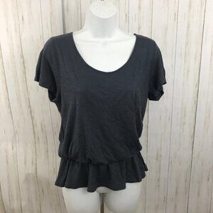 Soft Joie Washed Navy Pima Cotton Modal Top Size Small